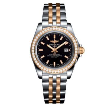 Breitling Galactic 32 Sleek Edition Stainless Steel / Rose Gold / Diamond / Trophy Black / Bracelet