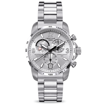 Certina DS Podium Big Size Chrono GMT Silver