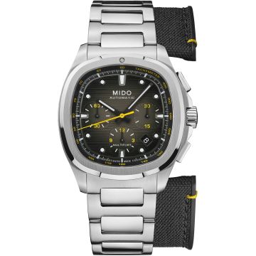 Mido Multifort TV Chronograph Stainless Steel / Grey / Bracelet