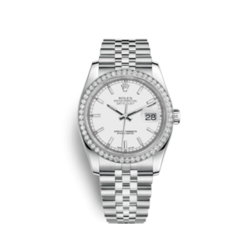 Rolex Datejust 36 Stainless Steel Diamond / Jubilee / White