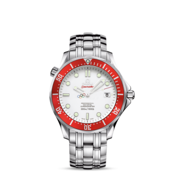 Omega Seamaster Diver 300M Co-Axial 41 Stainless Steel / White / Bracelet / Vancouver Olympics