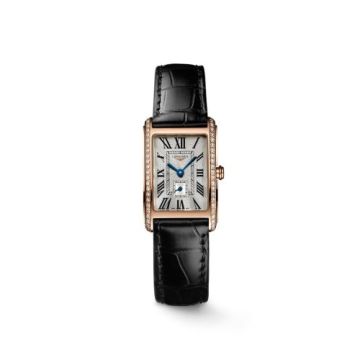 Longines DolceVita 20.5 Quartz Pink Gold  / Diamond / Silver - Roman