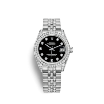 Rolex Datejust 31 White Gold Diamond / Jubilee Diamond / Black Diamond