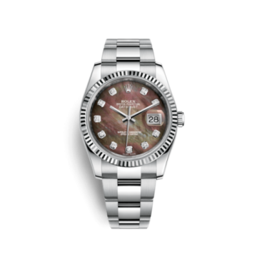 Rolex Datejust 36 Stainless Steel Fluted / Oyster / Brown MOP