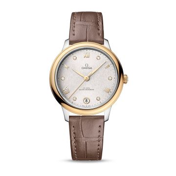 Omega De Ville Master Chronometer 34 Stainless Steel - Yellow Gold / Silver - Diamond