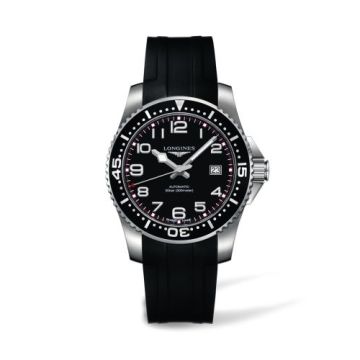 Longines Hydroconquest Automatic 41 Black Rubber
