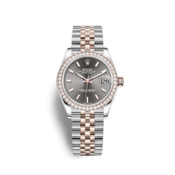 Rolex Datejust 31 Stainless Steel/ Rose Gold / Diamond / Grey / Jubilee