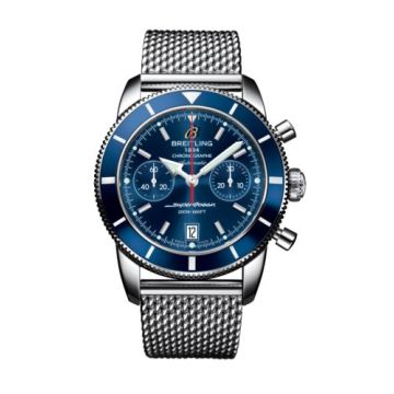 Breitling Superocean Heritage 44 Chronograph Stainless Steel / Blue / Blue / Milanese
