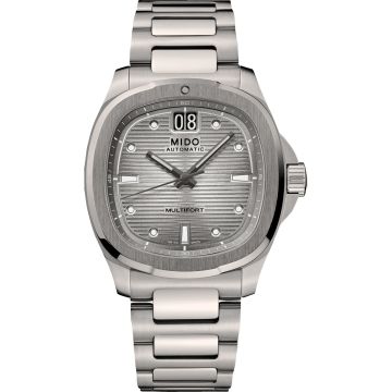 Mido Multifort TV Big Date Titanium / Silver / Bracelet