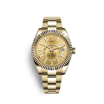Rolex Sky-Dweller Yellow Gold / Champagne
