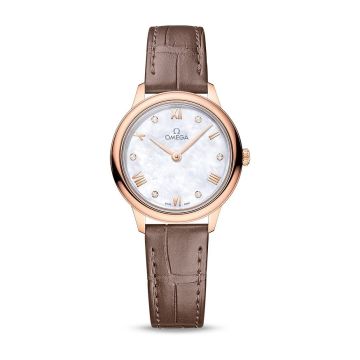 Omega De Ville Quartz 27.5 Sedna Gold / MOP - Diamond