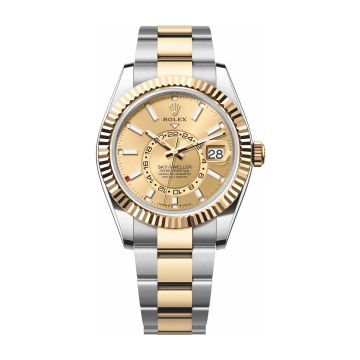Rolex Sky-Dweller Stainless Steel - Yellow Gold / Champagne / Oyster