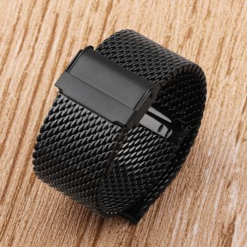 Bracelet de montre en maille d'acier dense