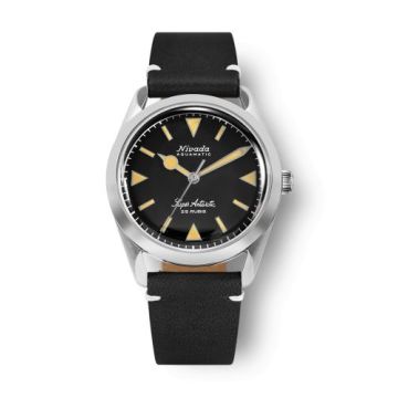 Nivada Grenchen Super Antarctic Black - Yellow Luminova / Stainless Steel / Black - White