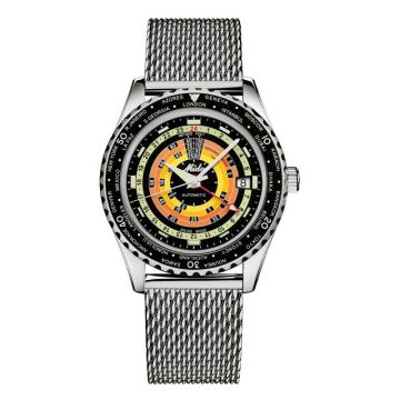 Mido Ocean Star Decompression Worldtimer Stainless Steel / Black
