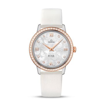 Omega De Ville Prestige Quartz 32.7 Butterfly Stainless Steel / Red Gold