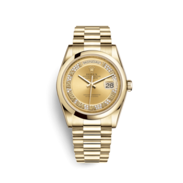 Rolex Day-Date 36 Yellow Gold Domed / President / Champagne Roman