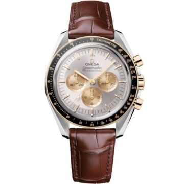 Omega Speedmaster Professional Moonwatch 3861 Stainless Steel - Moonshine Gold / Silver / Alligator