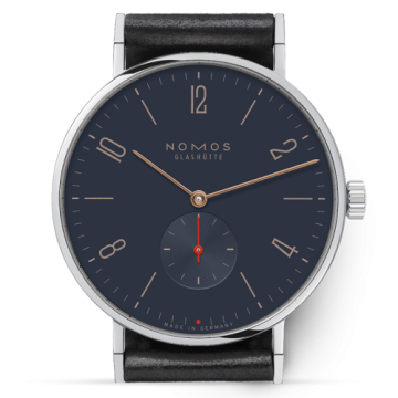 Nomos Glashütte Tangente 38 Red Dot Blue