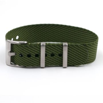 Twill Olive Green Watch Strap - 22mm