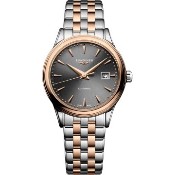 Longines Flagship 30 Stainless Steel - Pink Gold / Grey / Bracelet