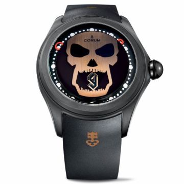Corum Big Bubble Magical 52 PVD Titanium / Djibril Cissé / Rubber