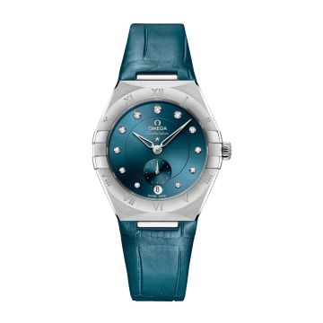 Omega Constellation Master Chronometer Small Seconds 34 Stainless Steel / Blue - Diamond