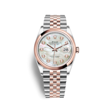 Rolex Datejust 36 Stainless Steel / Everose / Smooth / MOP Diamond / Jubilee