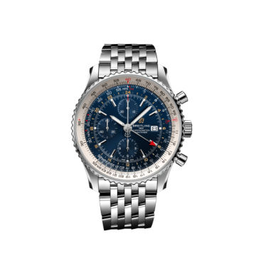 Breitling Navitimer 1 Chronograph GMT Stainless Steel / Blue / Bracelet