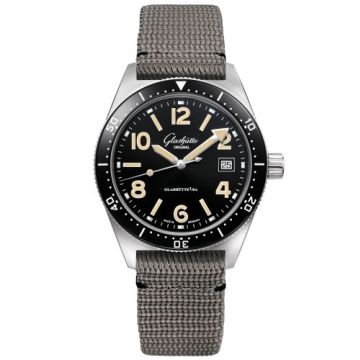 Glashütte Original SeaQ Date Stainless Steel / Black / Synthetic - Folding