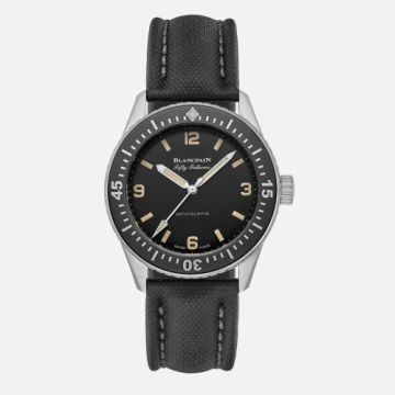 Blancpain Fifty Fathoms Bathyscaphe Stainless Steel / Hodinkee / Black Canvas