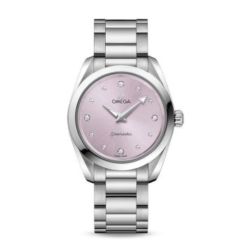 Omega Seamaster Aqua Terra 150M Quartz 28 Stainless Steel / Lilac / Bracelet
