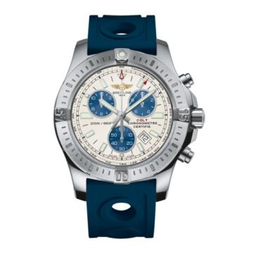 Breitling Colt Chronograph Stratus Silver / Rubber / Pin