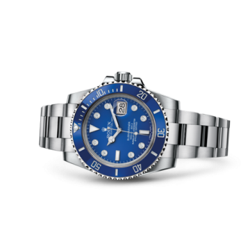 Rolex Submariner Date White Gold / Blue - Diamond