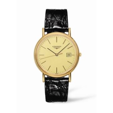 Longines Presence 38.5 Quartz PVD Gold / Champagne