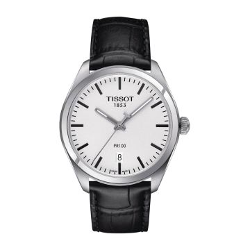 Tissot PR 100 Quartz 39 Stainless Steel / Silver / Strap