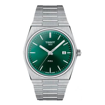 Tissot PRX Quartz Stainless Steel / Green