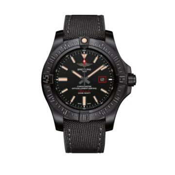 Breitling Avenger Blackbird 44 Black Titanium / Volcano Black / Military / Pin