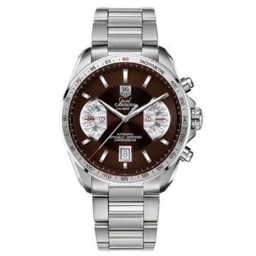 TAG Heuer Grand Carrera Calibre 17 RS 43 Stainless Steel / Brown / Bracelet