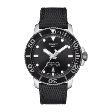 Tissot Seastar 1000 Powermatic 80 43 Stainless Steel / Black / Fabric