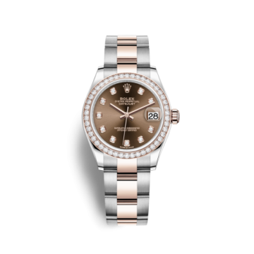 Rolex Datejust 31 Stainless Steel/ Rose Gold / Diamond / Chocolate - Diamond / Oyster