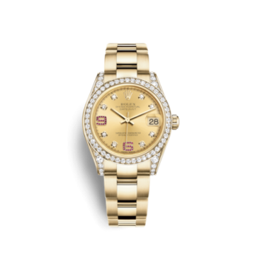 Rolex Datejust 31 Yellow Gold Diamond / Oyster/ Champagne Diamond