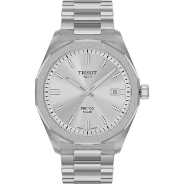 Tissot PRC 100 Solar Quartz 39 Stainless Steel / Silver / Bracelet