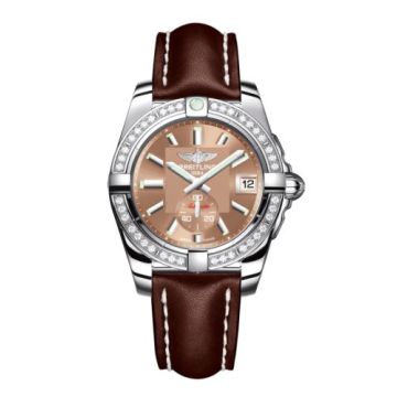 Breitling Galactic 36 Automatic Stainless Steel / Diamond / Copperhead Bronze / Calf