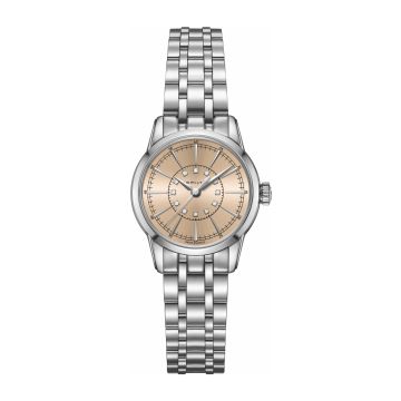 Hamilton Railroad Lady 28 Quartz Stainless Steel / Champagne / Bracelet