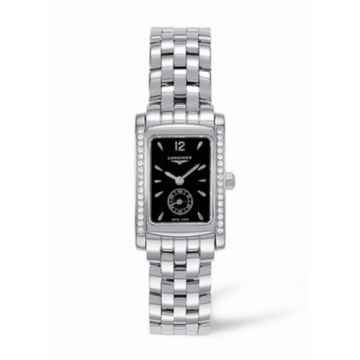 Longines DolceVita 20 Quartz Stainless Steel Diamond Black