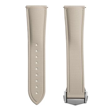 Endurance Rubber Deployant Watch Strap - Sandstone Beige - 22mm