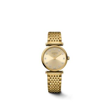 Longines La Grande Classique Quartz 24 Yellow Gold / Gilt - Diamond / Bracelet