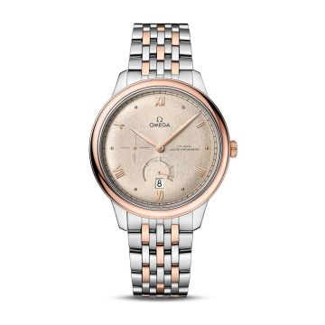 Omega De Ville Power Reserve Master Chronometer Stainless Steel - Sedna Gold / Beige / Bracelet