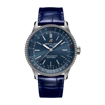 Breitling Navitimer 1 35 Automatic Stainless Steel / Blue / Croco / Pin
